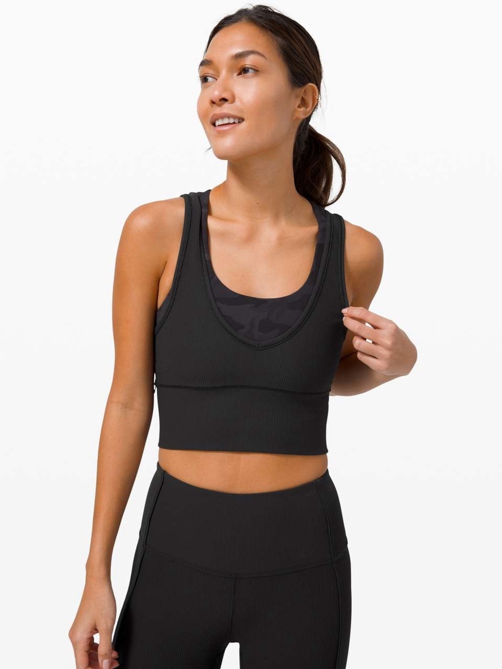 Lululemon Power Pivot Tank *Rib in Black Size 6